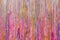 Pink, Silver Gold Pastel Painted Abstract Modern Background