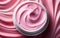 Pink skin care cosmetic beauty cream texture background in close up