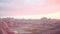 Pink Sky Badlands: A Captivating Photo By Akos Major