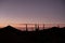 Pink Sky Over Saguaro Cactus Silhouettes