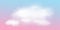 Pink sky pastel vector cloud. Realistic transparent heaven dream sky. Cloudy fluffy magic sunset illustration