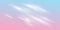 Pink sky pastel vector cloud. Realistic transparent heaven dream sky. Cloudy fluffy magic sunset illustration