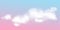 Pink sky pastel vector cloud. Realistic transparent heaven dream sky. Cloudy fluffy magic sunset illustration