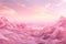 Pink Sky Serenity Clouds painted with hues of