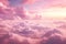 Pink Sky Serenity Clouds painted with hues of