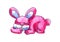 Pink Sleeping Easter Bunny