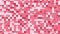 Pink small box cube random geometric background. Abstract square pixel mosaic illustration. Land block background. Fantasy fractal