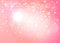 Pink snow bokeh background. Vector EPS 10.