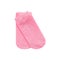 Pink Sock Cotton Design Isolated on white Background with Clipping Path, Mockup. Pair of Kid Cute Warm Socks Shot Sportwear. Beaut