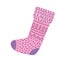 Pink sock decoration ornament cartoon icon