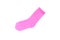 pink sock on isolated