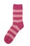 Pink sock isolated on white