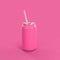 Pink soda can Mockup minimal concept