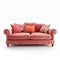 Pink Sofa With Vibrant Pillows - High Quality And Detailed Design