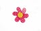 Pink with spots wooden toy daisy