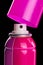 Pink spray aerosol