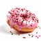 Pink Sprinkle Donut: Hyper-realistic Oil Rendering In Unreal Engine