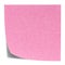 Pink square sticky note