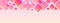 Pink Squares in Pastel Pink Background Banner