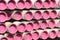 Pink stacked pipes