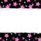 Pink Star background for your message or invitation