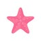 Pink starfish, ocean, marine animal vector