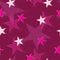 Pink stars pattern on dark pink background