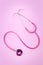 Pink stethoscope