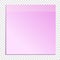 Pink sticky note