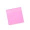 Pink sticky paper note