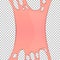 Pink sticky slime banner with copy space