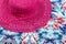 Pink Straw Hat #1
