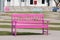 Pink street chair