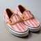 Pink Striped Vans Slip On Sneakers - Dutch Tradition Style