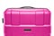 Pink suitcase plastic. upper part of the handle