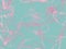 Pink swirl over mint background