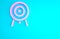 Pink Target icon isolated on blue background. Dart board sign. Archery board icon. Dartboard sign. Business goal concept