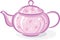 Pink teapot