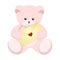 Pink teddy bear