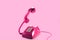 Pink telephone