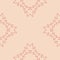 Pink and terracota tribal abstract seamless pattern.