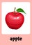 Pink - themed Colorful and Illustrative Fruits Flashcards - 2