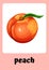 Pink - themed Colorful and Illustrative Fruits Flashcards - 5