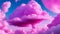 Pink themed concept, Pink clouds, barbie world, Fantasy