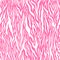 Pink tiger skin on white, detailed seamless pattern