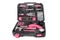 Pink tool set in box