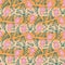Pink toucan stripes repeat pattern design