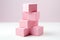 Pink Toy Toy Number Blocks White Background