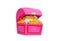 Pink treasure chest toy To store things