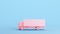 Pink Truck Delivery Transportation Haulage Freight Lorry Commercial Industry Logistics Kitsch Blue Background Side View